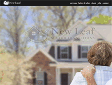 Tablet Screenshot of newleafseniortransitions.com